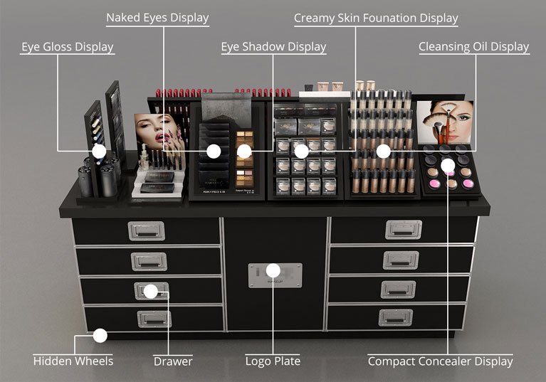 Custom Retail Interiors Shop Fittings &amp; Fixtures for Cosmetic Stores