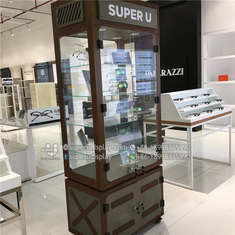 Custom Roasting Metal Glass Sunglasses Display Stand with