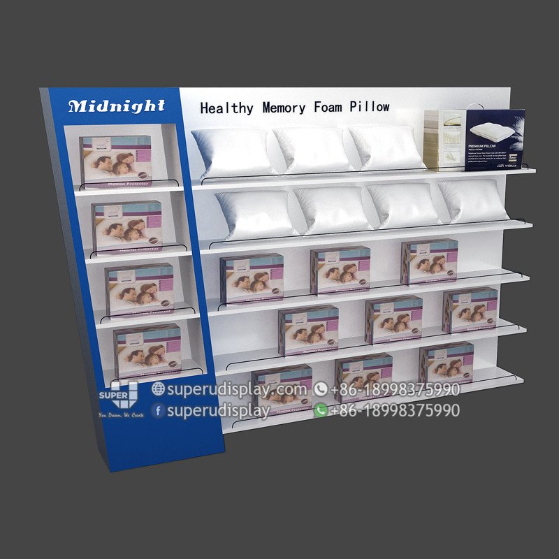 Custom Wall Mount Cushion Pillowcases Pillow Shelf for Retail