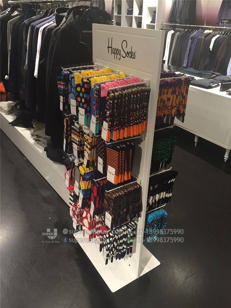 display socks stand floor standing happy sides manufacturing rack racks retail consulting global superudisplay