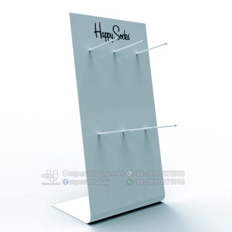 Custom Pos Bend Metal Countertop Socks Display Rack For Retail
