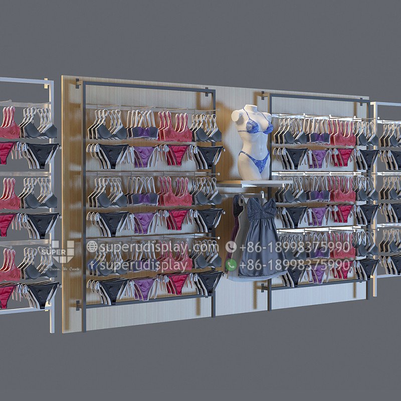 Custom Boutique Wall Display Rack for Women's Clothing for ...