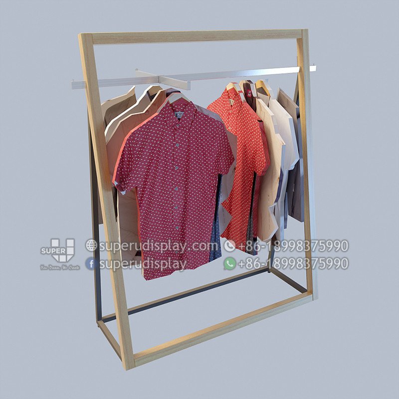 Custom Free Standing Gondola Retail Clothing Display Racks for Retail