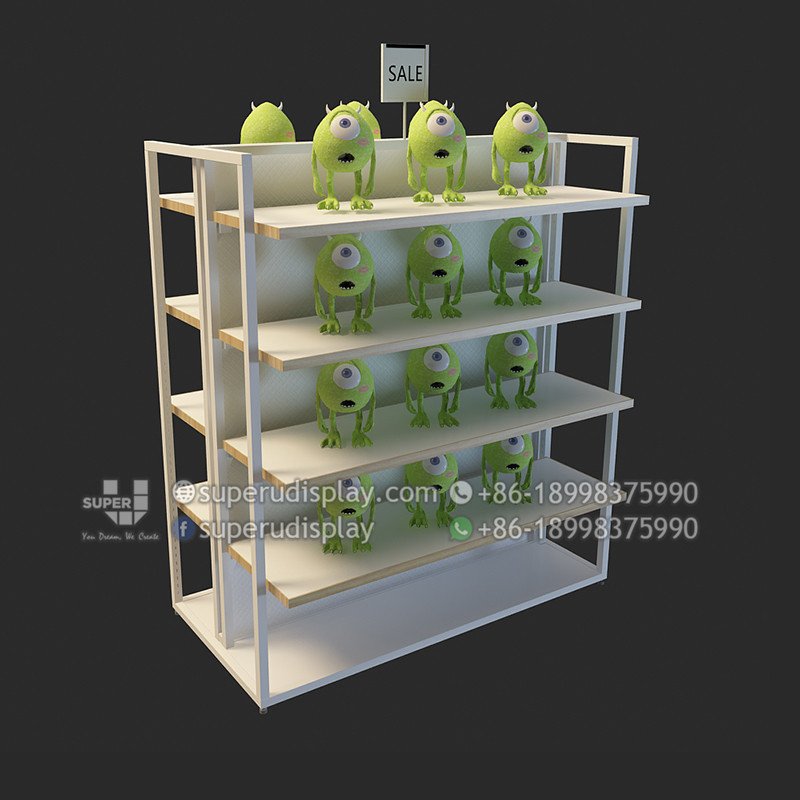 Custom Modern POS Gondola Display Shelving for Retail Stores for Retail
