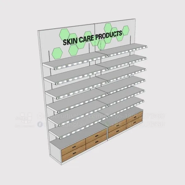 Retail Wall Pharmacy Shelving Systems