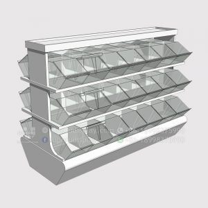 Candy Store Display Case with Storage & Trays