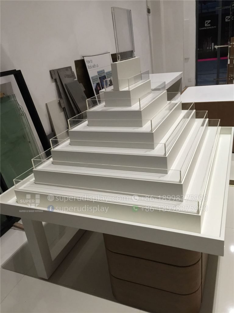 Custom Clutch Bag Riser Wallet Display Case Rack with Drawer ...