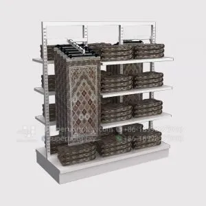 Commercial Floor Stand Rug Carpet Sample Display Rack Stand