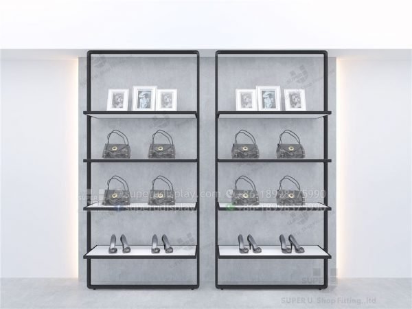 Fashion Modular Wall Mount Metal Retail Handbag Display Unit Rack - Image 2
