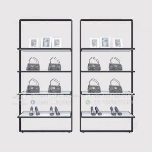 Fashion Modular Wall Mount Metal Retail Handbag Display Unit Rack