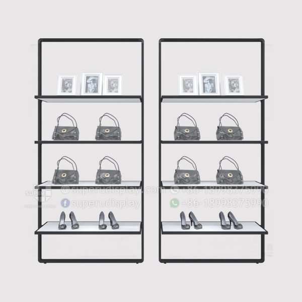 Fashion Modular Wall Mount Metal Retail Handbag Display Unit Rack