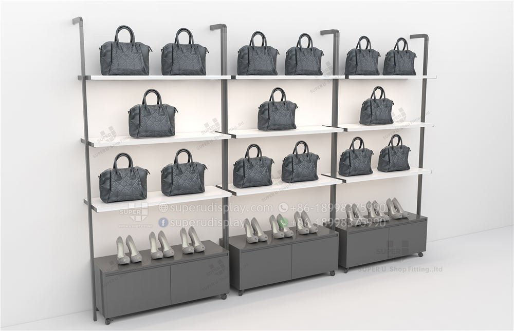 Clothing Store Design, Handbag Display Shelves