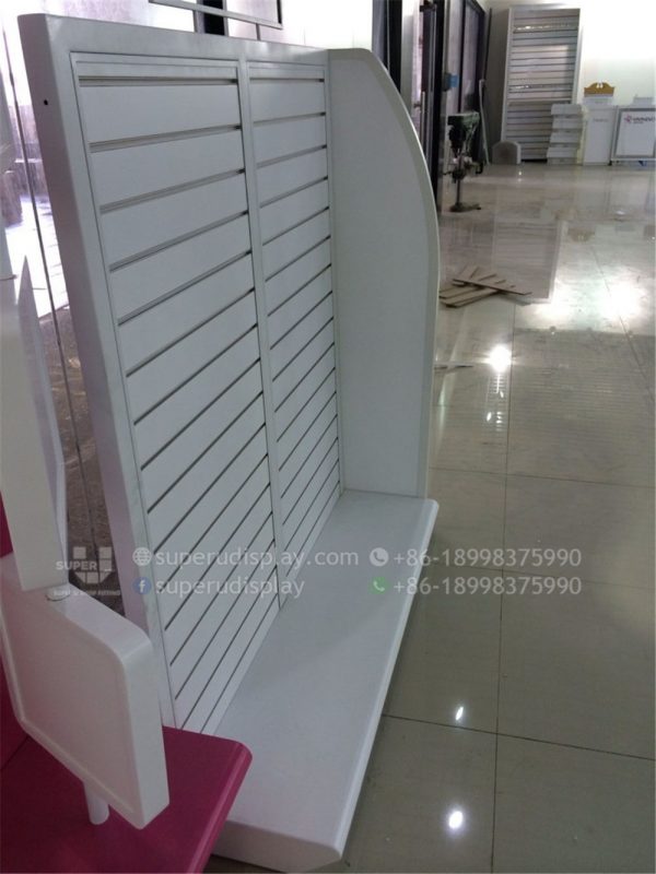 Floor Stand MDF Slatwall Panel Snack Display Rack Gondola - Image 5