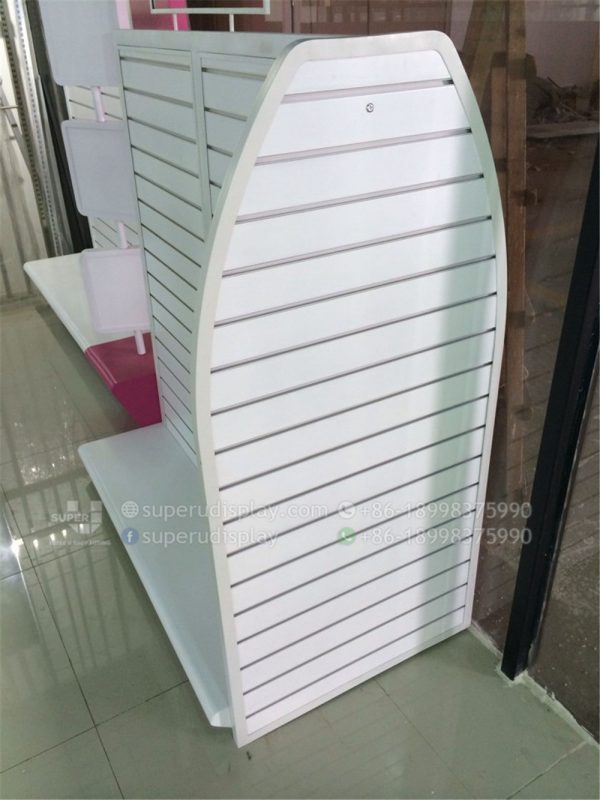 Floor Stand MDF Slatwall Panel Snack Display Rack Gondola - Image 6