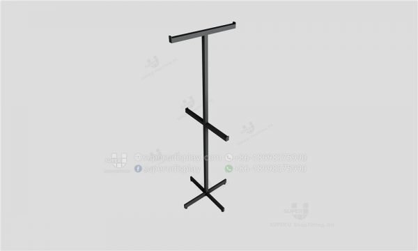 Floor Standing Two Way Rails Purse Display Rack Case - Image 3