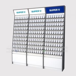 Floor Standing Wall Mobile Phone Accessories Display Stand Shelf with Magnetic Signs