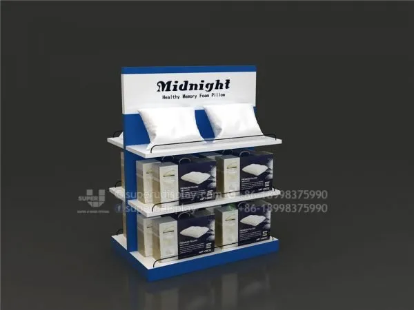 Freestanding POS MDF Pillow Display Rack - Image 2