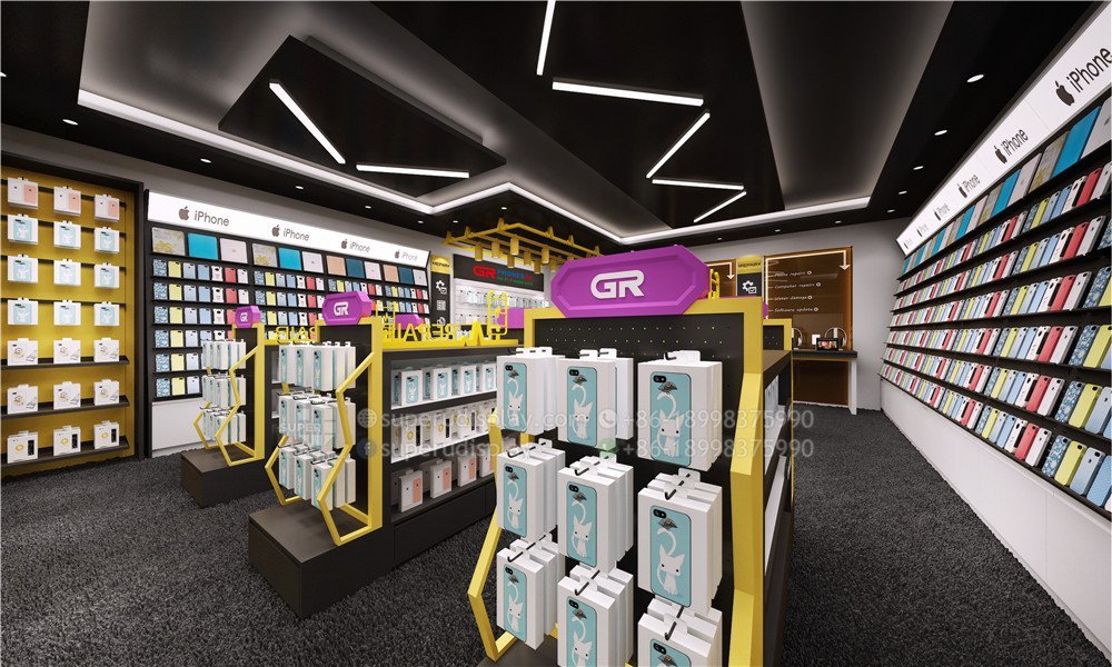 GR Phones Mobile Shop Interior Design