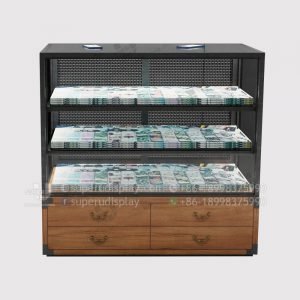 Vintage Metal & Wood Mobile Phone Shop Display Counter