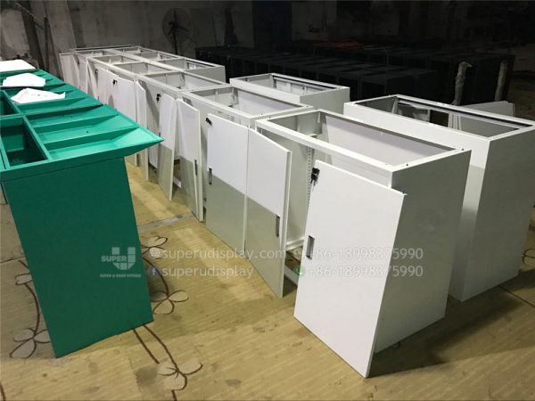 Mobile Phone Shop Table with Fixbay and Storage - Image 4