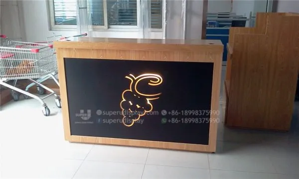 Modern Wine Store Furniture Cashier & Reception Desk - Image 2