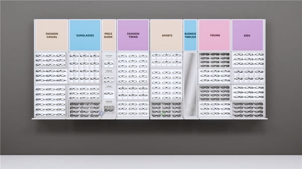 Modular Wall Mounted Sunglasses Display Rack Showcase - Image 2