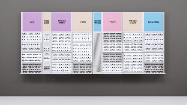Modular Wall Mounted Sunglasses Display Rack Showcase - Image 3