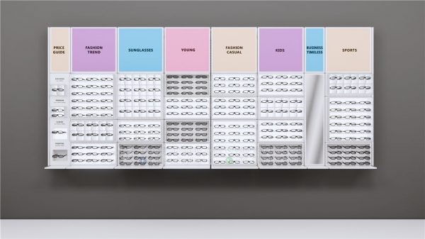 Modular Wall Mounted Sunglasses Display Rack Showcase - Image 4