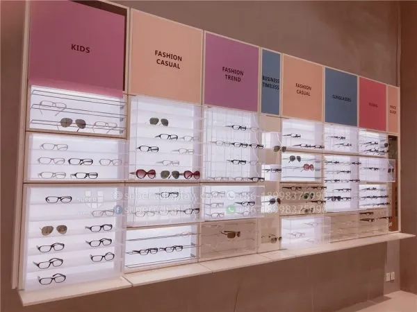 Modular Wall Mounted Sunglasses Display Rack Showcase - Image 5