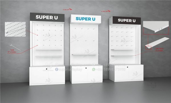 Pegboard Display with Hooks Wall Phone Case Display Rack - Image 4