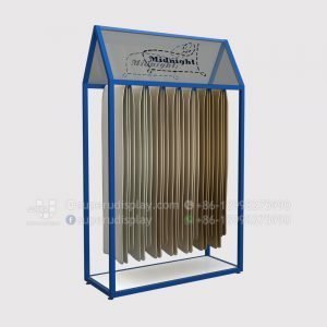 Retail Curtain Carpet Gondola Rug Hanging Display Rack