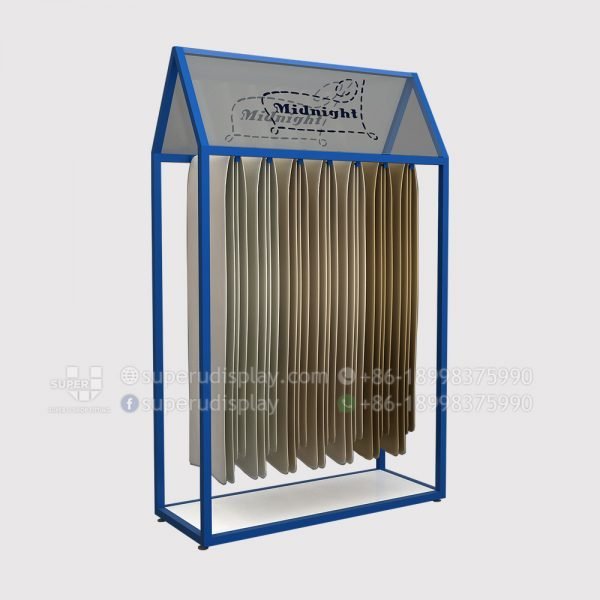 Retail Curtain Carpet Gondola Rug Hanging Display Rack
