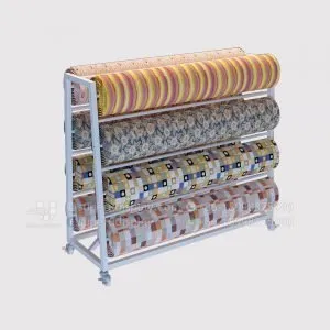 Retail Rug Carpet Roll Display Rack Stand