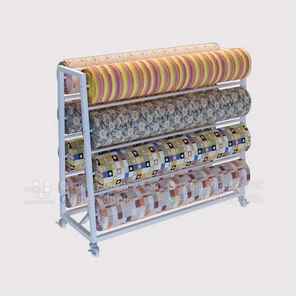 Retail Rug Carpet Roll Display Rack Stand