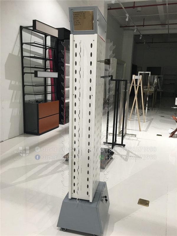 Rotating Floor Sunglasses Display Stand Holder Rack with Mirrors - Image 3