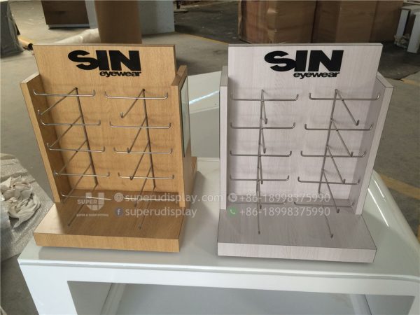 Rotating Optical Sunglasses Counter Display Rack with Mirror - Image 3