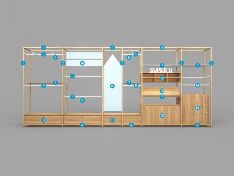 Self Assembly Modular Display Rack Super U Display Group