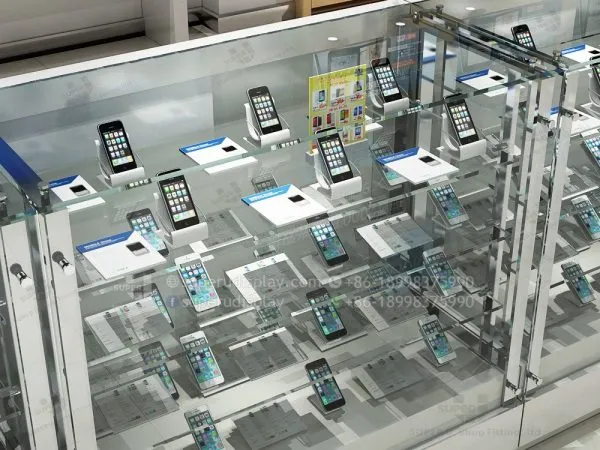 High Tempered Glass Mobile Phone Display Cabinet - Image 4