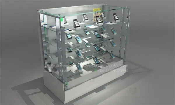High Tempered Glass Mobile Phone Display Cabinet - Image 2