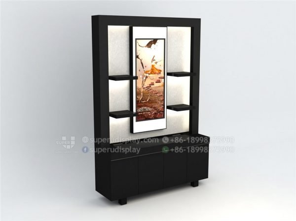 Wall Chocolate Shop Display Case Shelf with Light Box Sign and Storage - Image 2