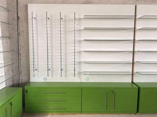 Wall Eyewear Frame Optical Display Rods Rack with Locks - Image 4