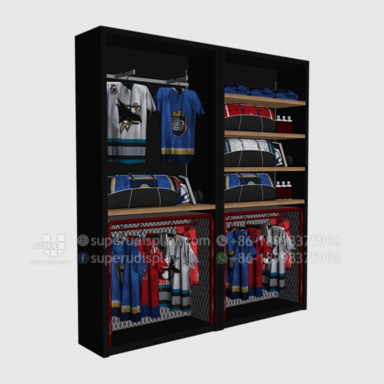 Custom Wall Ice Hockey Jersey Display Rack Manufacturer Supplier