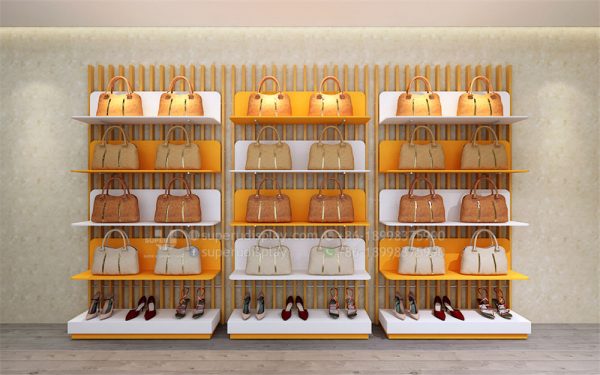 Wall Mount Shoes & Bags Merchandising Display Shelf - Image 2