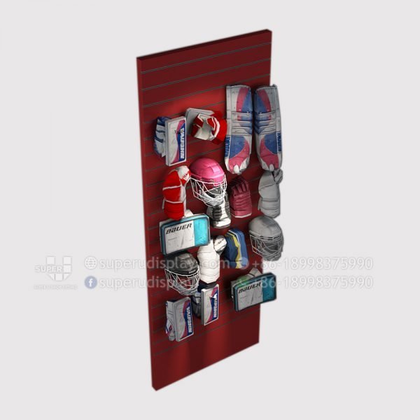 Wall Slatwall Hockey Gear Display Case