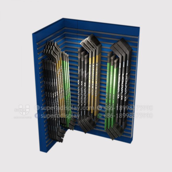 Wall Slatwall Hockey Stick Display Case