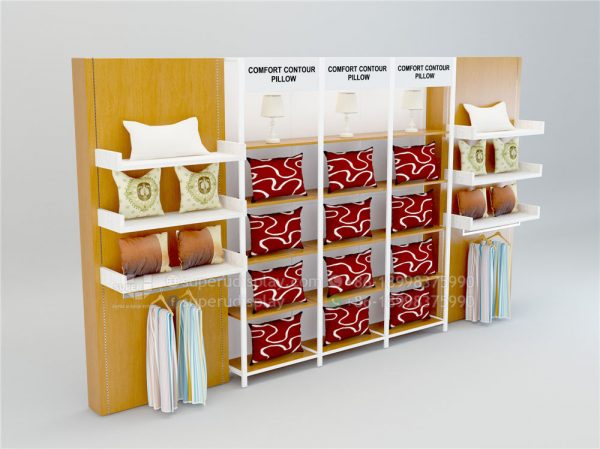 Wall Stand Bedding Pillow Display Shelf Showcase - Image 2