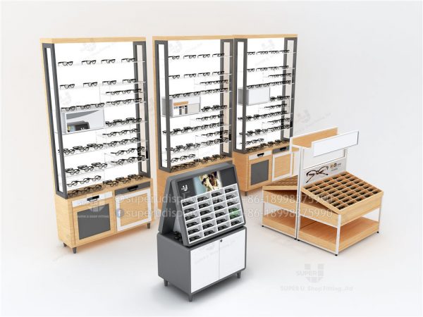 Fashion Wall Sunglass Display Shelf Unites with Acrylic Organizer - Image 2