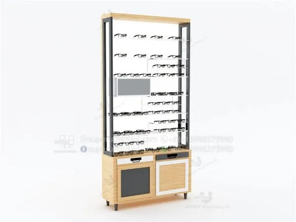 Fashion Wall Sunglass Display Shelf Unites with Acrylic Organizer - Image 3