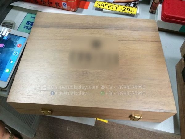 Wooden Sunglasses Display Tray Organizer Box - Image 4
