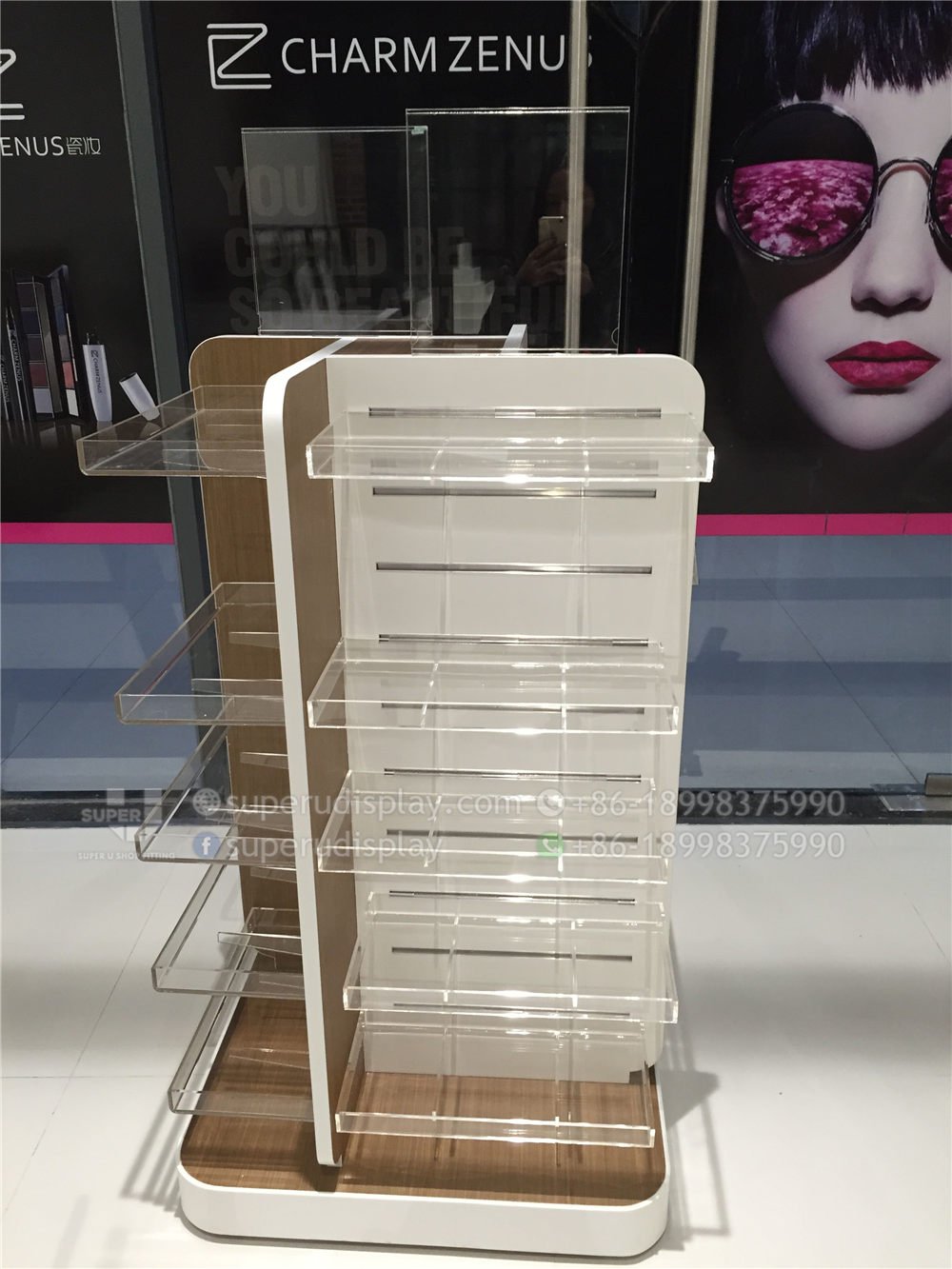 Acrylic Footwear Display Rack, For Showroom, Malls And Supermarket